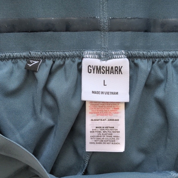 GYMSTARK | Training Loose Fit Shorts Pull On Stretchy Waistband, Teal, Womens L - Picture 6 of 9